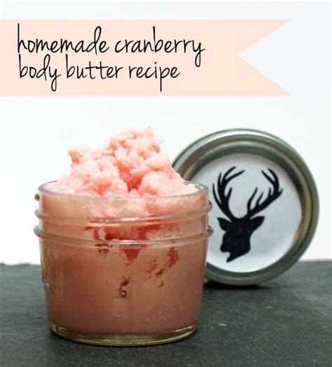 Homemade Cranberry Body Butter Recipe