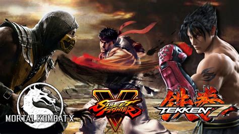 Tekken 7 also features hurricane and fireball kicks along with three new mechanics: Tekken 7 VS Street Fighter V VS Mortal Kombat Game Play X ...