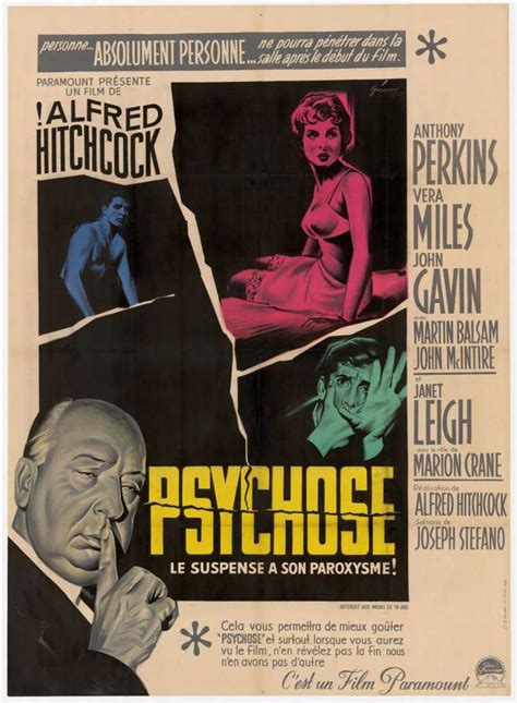 Psycho Alfred Hitchcock 1960 Movie Poster