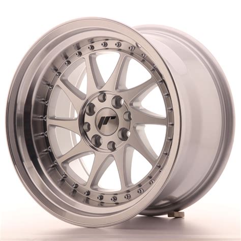 Black brushed with tinted face, hiper gray, machined silver, bronze. Japan Racing JR Wheels JR26 16x9 ET20 4x108 4x100 Machined ...