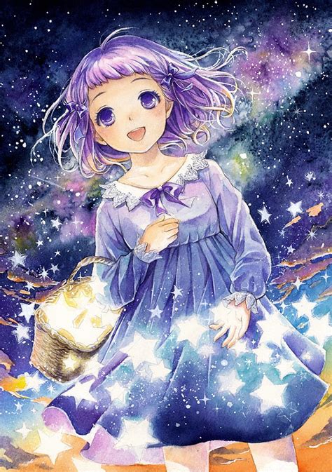 Starry Sky And Girl We Heart It Stars And Anime