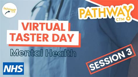 nhs virtual taster day mental health focus session 3 pathway ctm