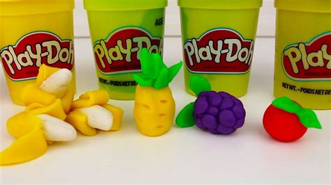 How To Make 6 Mini Play Doh Fruits Fun Easy Diy Play Dough Art