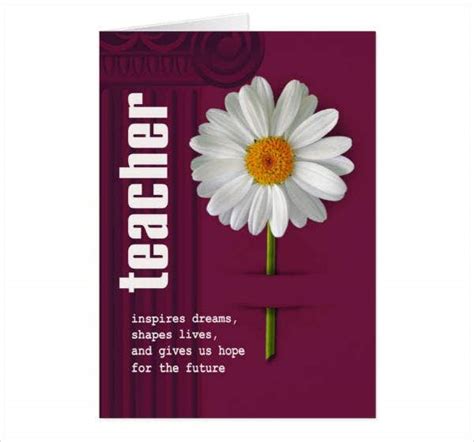 12 Teacher Thank You Card Designs And Templates Psd Ai Free