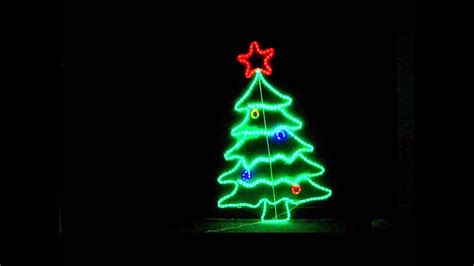 105cm Neon Led Christmas Tree Ropelight Display Youtube
