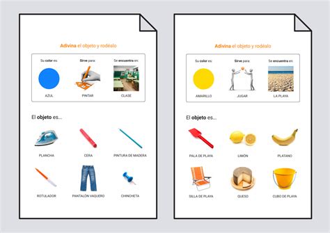 Sabes mucho sobre dibujos animados? Adivina el objeto y rodéalo: Descripciones y razonamiento ...
