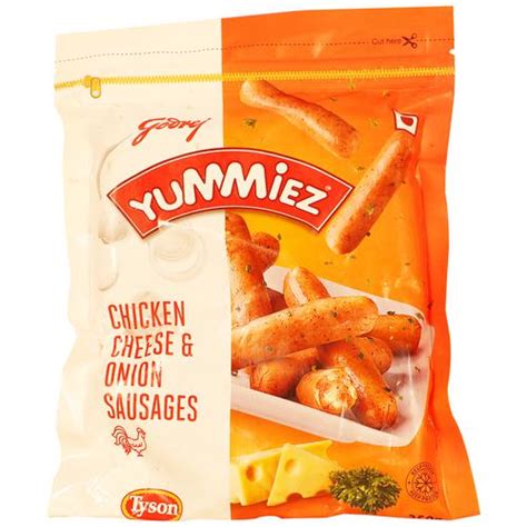 Visit this site for details: Buy Yummiez Chicken Sausages Cheese Onion 250 Gm Pouch ...