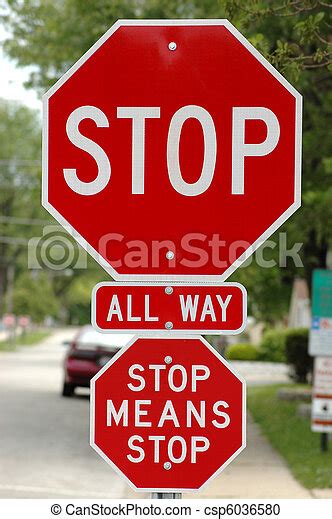 Stock Photography Of Stop Sign With Additional Sign That Says Stop