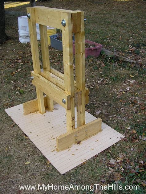 Maybe you would like to learn more about one of these? Homemade Apple Cider Press | My Home Among The Hills