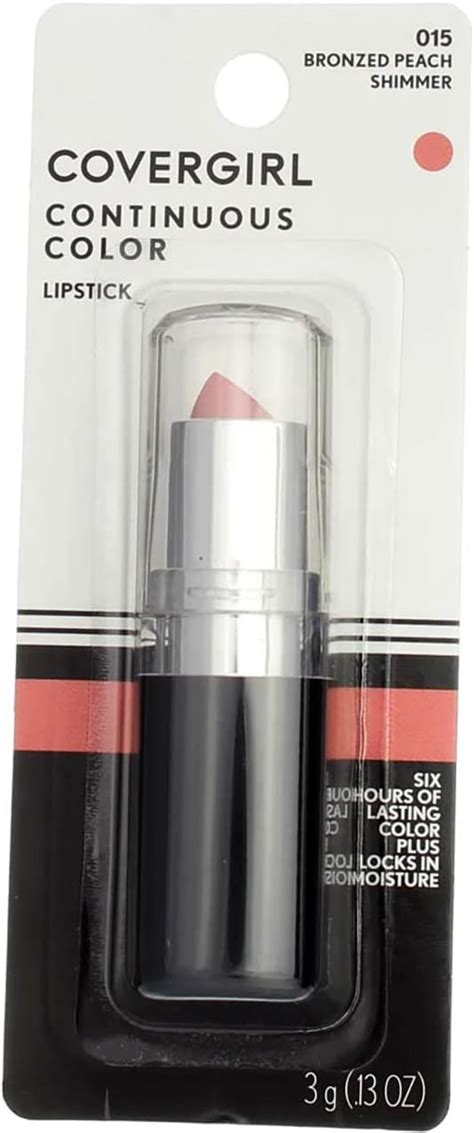Covergirl Continuous Color Lipstick Bronzed Peach [015] 0 13 Pack Of 12 Uk Beauty