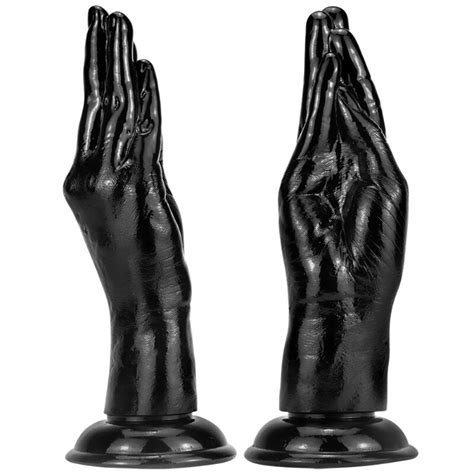 Black Fist Dildo Realistic Hand Desgin Anal Dildo Hand Stuffed Anal Plug Erotic Sex Toys Suction