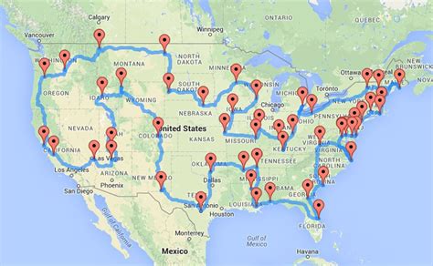 Quickest Route Across America