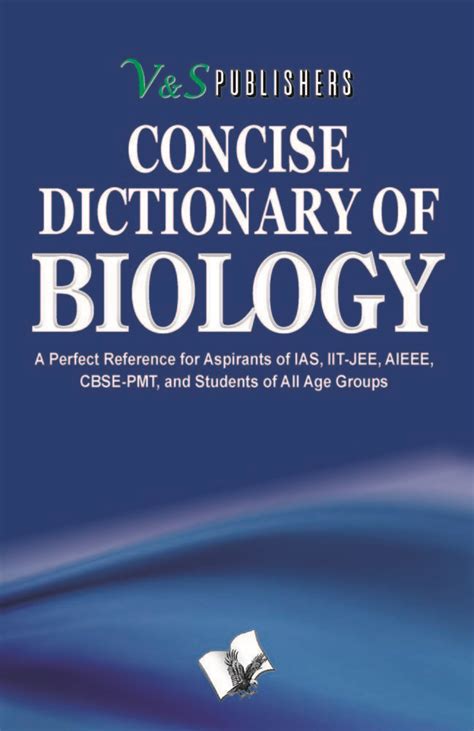 Concise Dictionary Of Biology By Vands Publishers Editorial Board Book