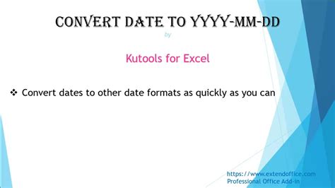 How To Convert Date To YYYY MM DD Format In Excel YouTube