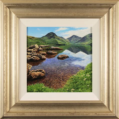 Michael James Smith Original Oil Painting On Panel Lake District