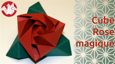 Origami Cube Rose Magique Magic Rose Cube De Valerie Vann