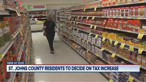 St Johns County Commissioners Vote To Put Sales Tax Increase On