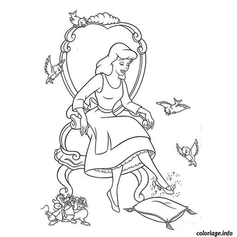 Coloriage Cendrillon Disney Dessin Princesse à imprimer
