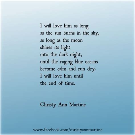 Until The End Of Time Love Poem Love Quotes Love Sayings Romantic