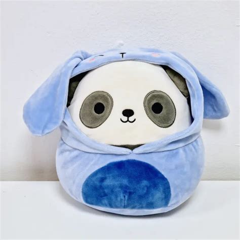 Squishmallow Pj Panda Bunny Rabbit Costume Slumber Party Plush Soft Toy