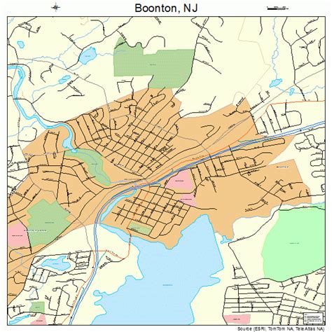 Boonton New Jersey Street Map 3406610