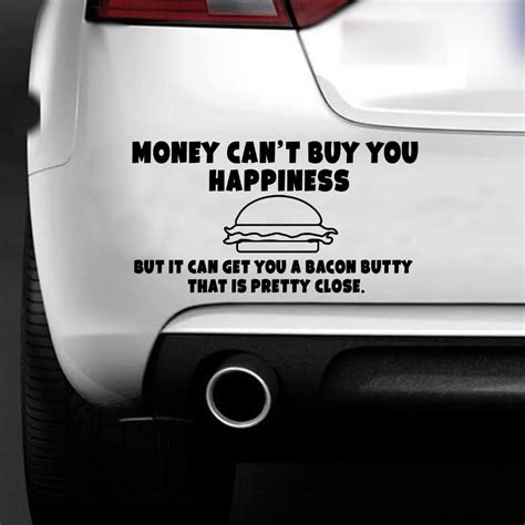 money cant buy happiness funny car decal window truck bumper auto laptop sticker car stickers