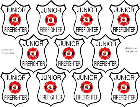 Firefighter Badge Printable Clipart Best