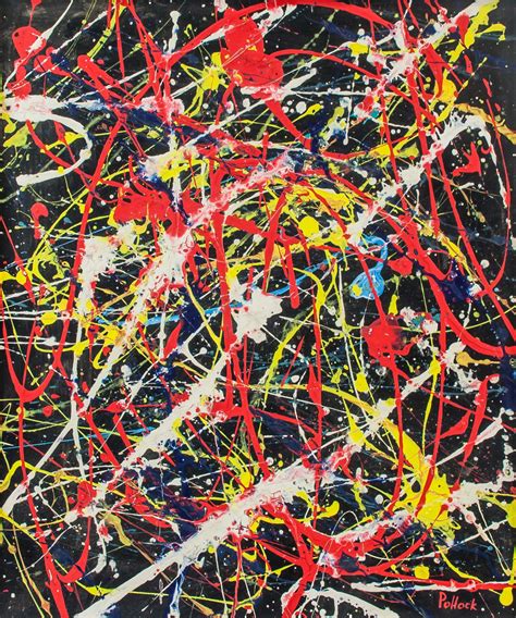 Jackson Pollock Abstract Oil On Canvas For Auction At On May 9 2019