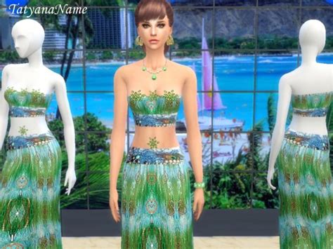 Oriental Costume Sims 4 Female Clothes