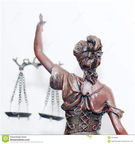 Lady Justice Hold The Scales Of Justice Royalty Free Stock Photography