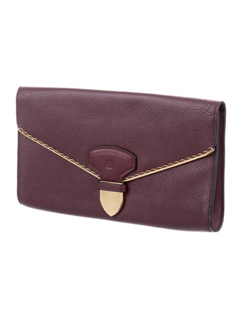 Loewe Leather Envelope Clutch Handbags Low21231 The Realreal