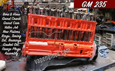Chevy Gm 235 Engine Rebuilding Engine Builder Auto Machine Shop In