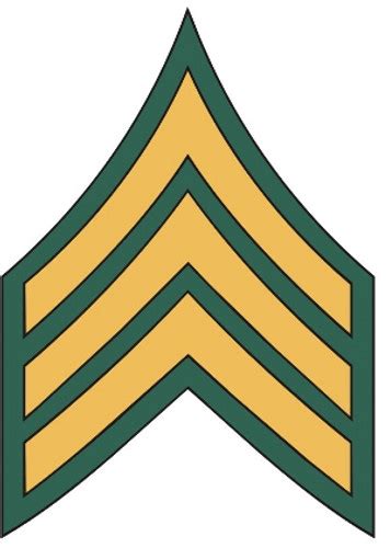 Army First Sergeant Rank Decal