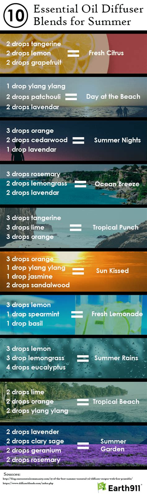 10 Essential Oil Diffuser Blends For Summer Earth911