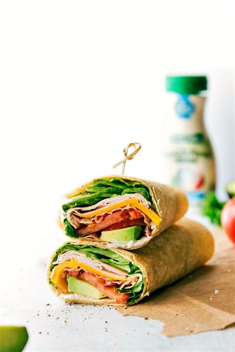 Turkey Avocado Ranch Club Wraps Are Easy To Assemble Very Quick To