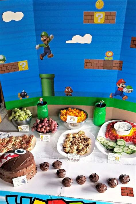 Super Mario Party Ideas Food Printable Templates