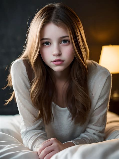 Portrait Of An 18 Year Old Cute Beautiful Perfect Face Petit Teen She