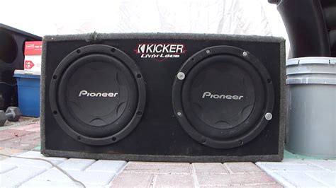 How Sound 12 Inch Pioneer Sub Woofer Speakers Kicker Car