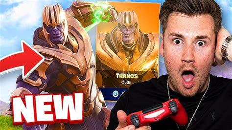 New Thanos Infinity Gauntlet Gameplay Fortnite Battle Royale Youtube
