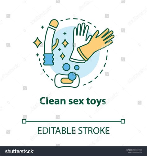 Clean Sex Toys Concept Icon Safe Stock Vector Royalty Free 1544089508