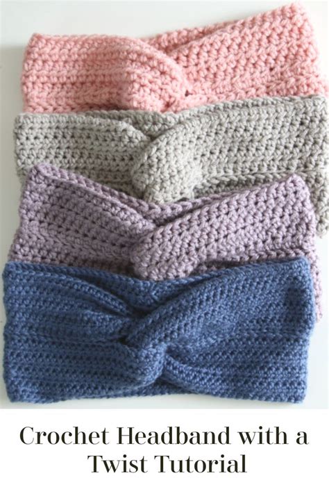Simple Crochet Headband With A Twist Tutorial Crochet Headband