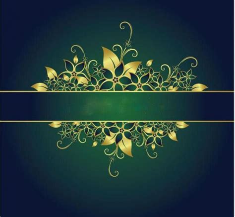Green And Gold Background Design