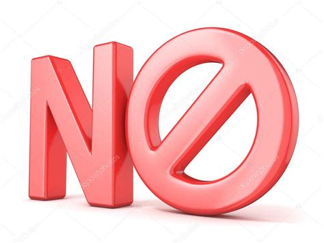 Fotos de Concepto de signo prohibido Palabra NO con símbolo prohibido