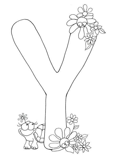 The Letter Y Coloring Pages Coloring Home