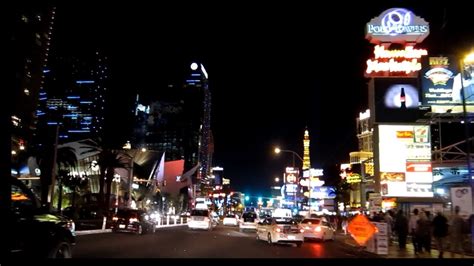 Driving Through Las Vegas Strip At Night Youtube