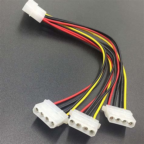 Jdtyj High Quality Hy1578 Male To 3 Port Ide Female 4 Pin Power Lead