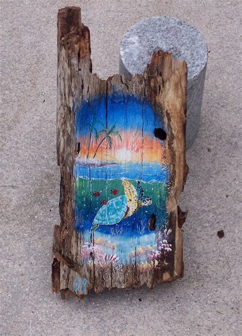 Original Paintings On Driftwood