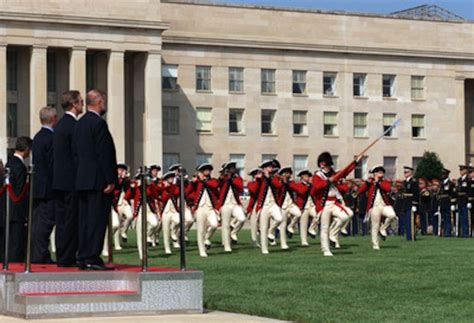 The Old Guard Fife And Drum Corps Passes In Review During An Armed