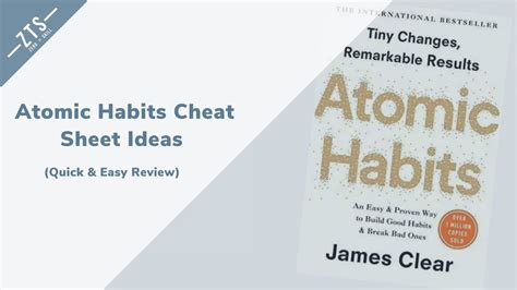 Atomic Habits Cheat Sheet Ideas Quick Easy Review Zero To Skill My