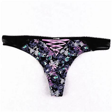 Buy Hot Sale Sexy Women Thongs Hollow Tempting Pretty Colorful Lady G Strings